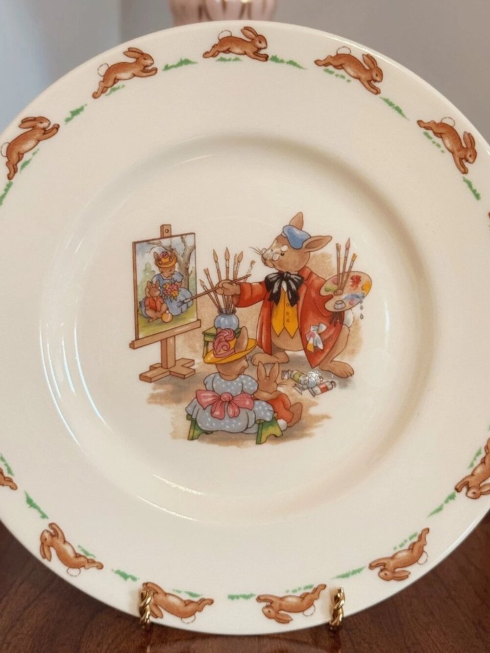 Royal Doulton Bunnykins Portrait Painter Plate